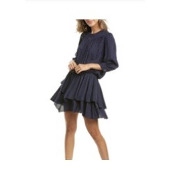Zadig & Voltaire Rooka Tiered Dress Ruffles Women's Size S - Picture 1 of 10